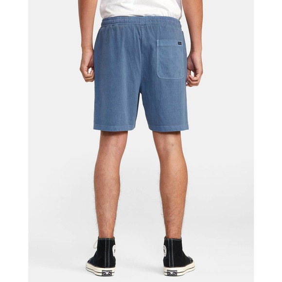 RVCA PTC Elastic Walk Shorts 18" Mens Small 100% Cotton AVYWS00163 Comfy Blue - Picture 4 of 8